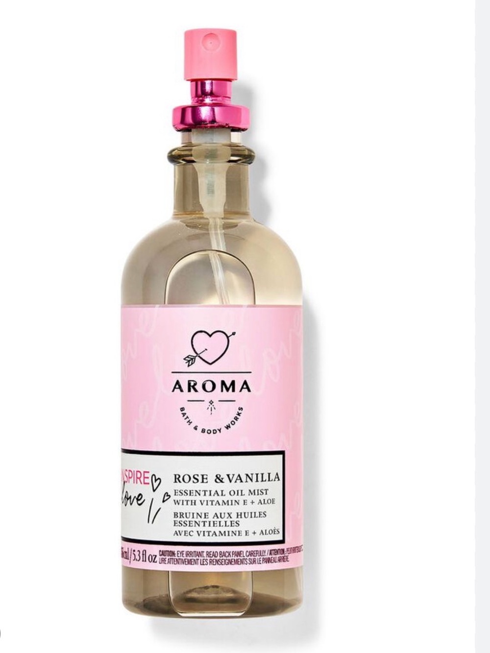New Bath & Body Works Rose & Vanilla Essential Oil Mist